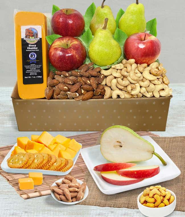 Classic Fruit, Cheese, &amp; Nut Gift Basket